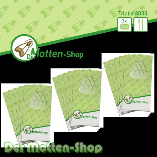 Schlupfwespen gegen Lebensmittelmotten 6 Kärtchen x 3 Lieferungen