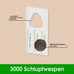 Schlupfwespen gegen Lebensmittelmotten 8 Karten x 3 Lieferungen