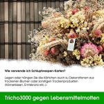 Schlupfwespen gegen Lebensmittelmotten 8 Karten x 3 Lieferungen