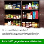 Schlupfwespen gegen Lebensmittelmotten 4 Karten x 3 Lieferungen 12000 Stück